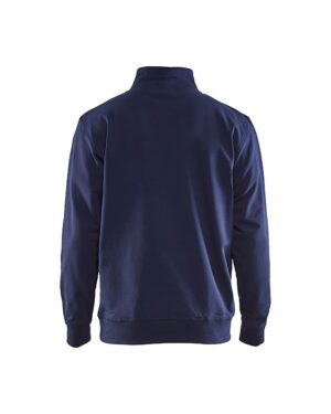 Sweatshirt Jersey 1/2 rits Marineblauw