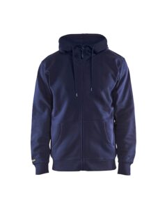 Hooded sweatshirt met rits Marineblauw