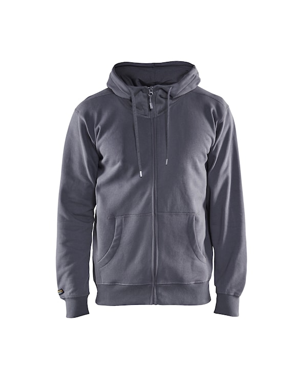 Hooded sweatshirt met rits Grijs