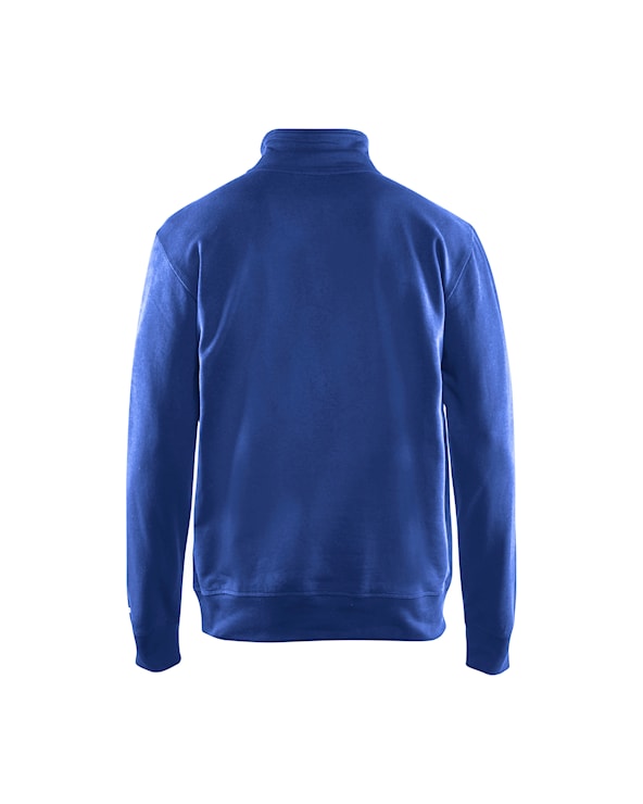 Sweatshirt met halve rits Korenblauw