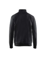 Sweatshirt met halve rits Zwart