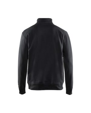 Sweatshirt met halve rits Zwart