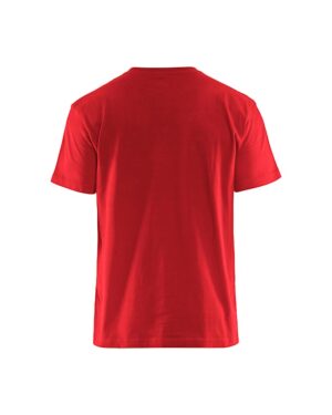 T-shirt bi-colour Rood/Zwart