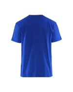 T-shirt bi-colour Korenblauw/Zwart