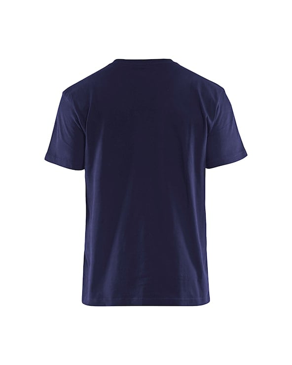 T-shirt bi-colour Marine/High Vis Geel
