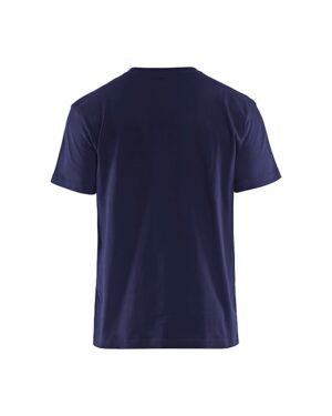 T-shirt bi-colour Marineblauw/Korenblauw