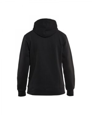 Dames hoodie met rits Zwart