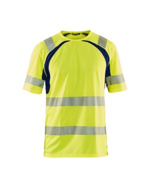 UV-T-shirt High Vis High Vis Geel/Marineblauw