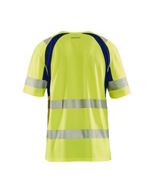 UV-T-shirt High Vis High Vis Geel/Marineblauw