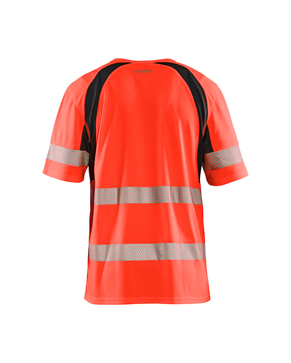 UV-T-shirt High Vis High Vis Rood/Zwart