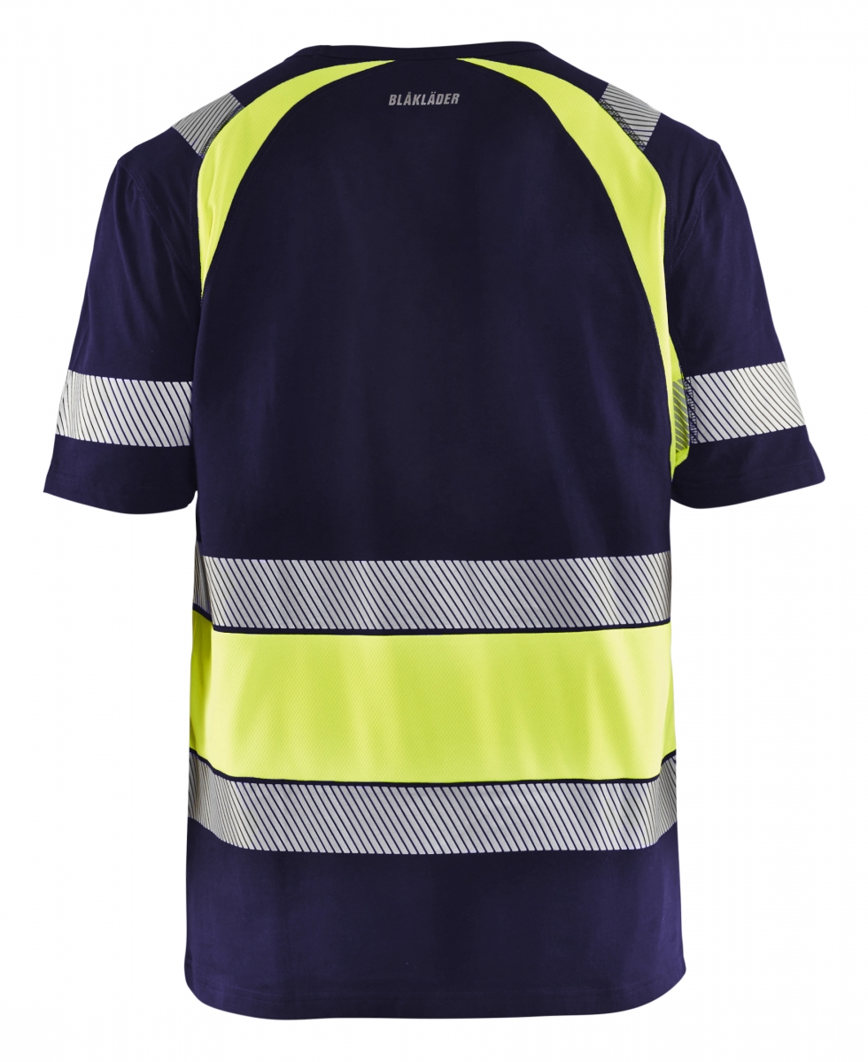 T-shirt High Vis Zwart/Geel