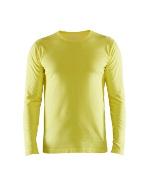 T-shirt lange mouw High Vis Geel