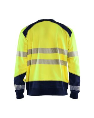 Sweatshirt High Vis High Vis Geel/Marineblauw