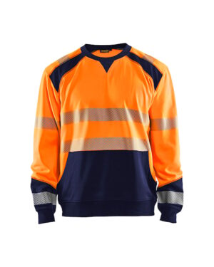 Sweatshirt High Vis High Vis Oranje/Marineblauw