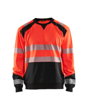 Sweatshirt High Vis High Vis Rood/Zwart