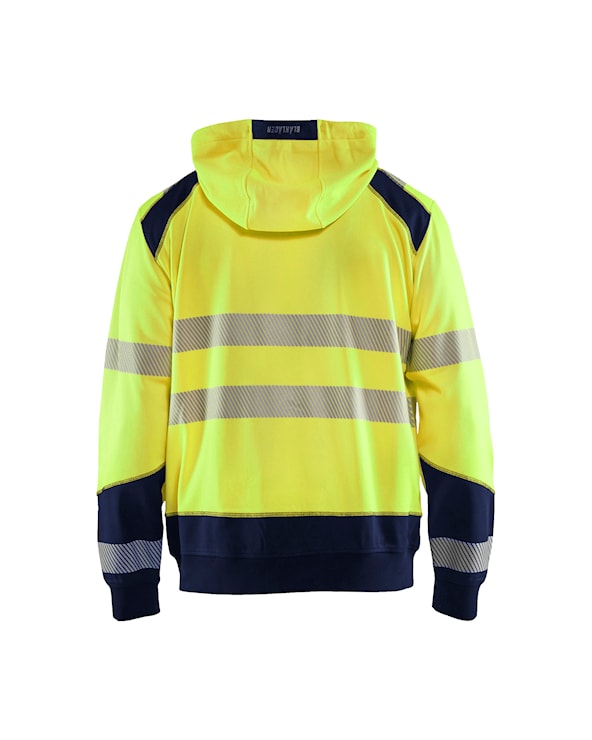 Hooded sweatshirt High Vis High Vis Geel/Marineblauw