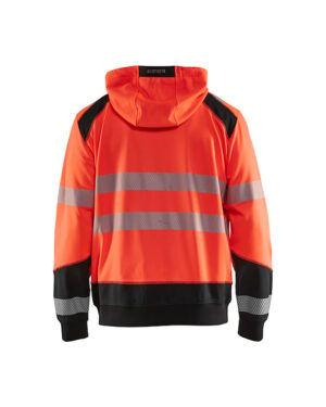 Hooded sweatshirt High Vis High Vis Rood/Zwart