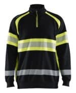 High Vis Sweater Zwart/Geel