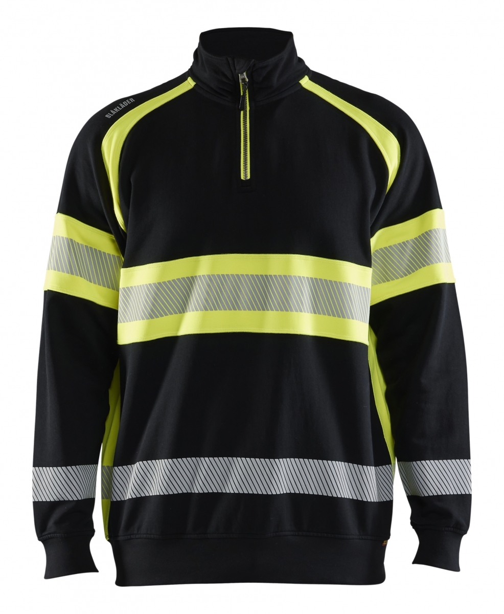 High Vis Sweater Zwart/Geel