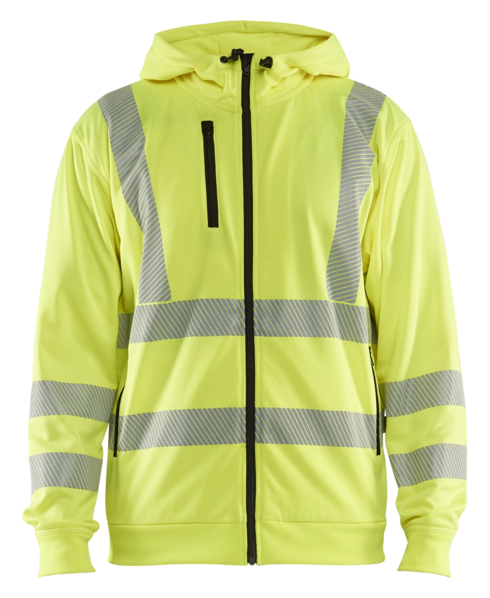 Hoodie Met Rits Hi-Vis Geel