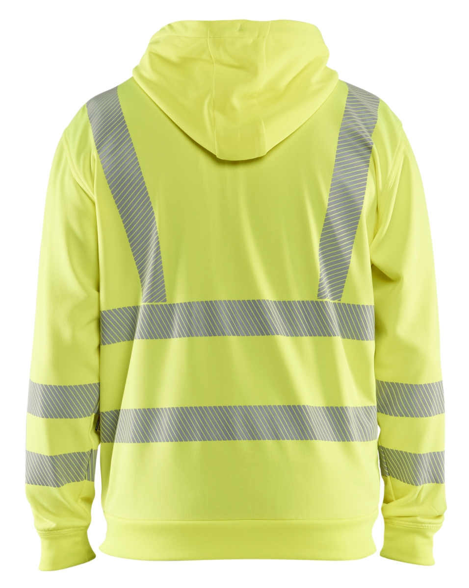 Hoodie Met Rits Hi-Vis Geel