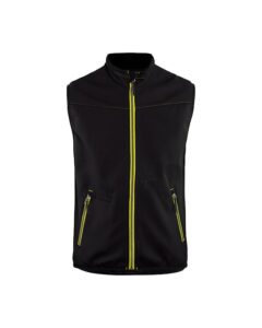 Softshell bodywarmer Zwart/High Vis Geel