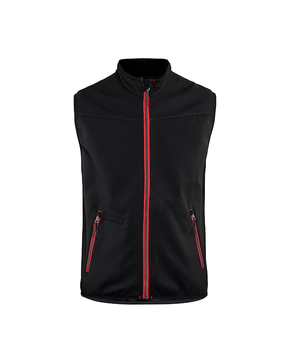 Softshell bodywarmer Zwart/Rood