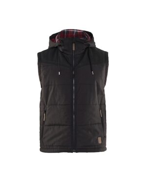 Bodywarmer Met Kap Zwart