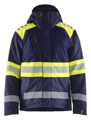 4480 Winterjas High Vis Klasse 1 Marine/Geel