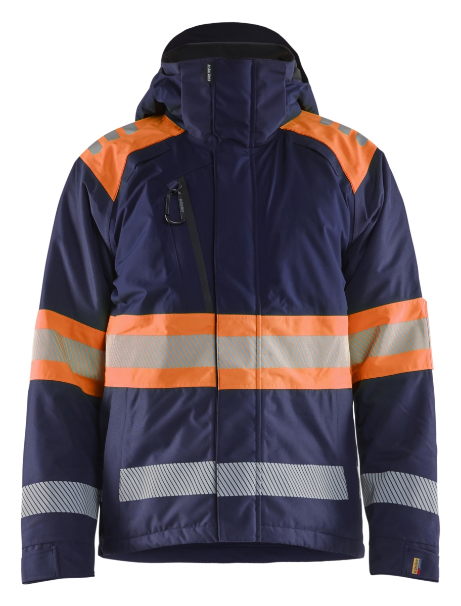 4480 Winterjas High Vis Klasse 1 Marine/Oranje