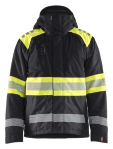 4480 Winterjas High Vis Klasse 1 Zwart/Geel