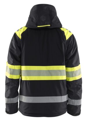 4480 Winterjas High Vis Klasse 1 Zwart/Geel