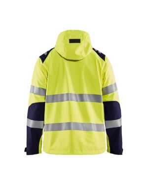 Softshell jack High Vis Geel/Marine