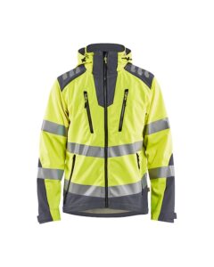 Softshell jack High Vis Geel/Grijs