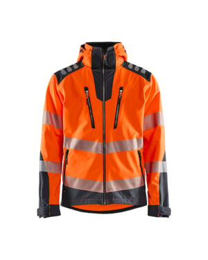 Softshell jack High Vis Oranje/Grijs