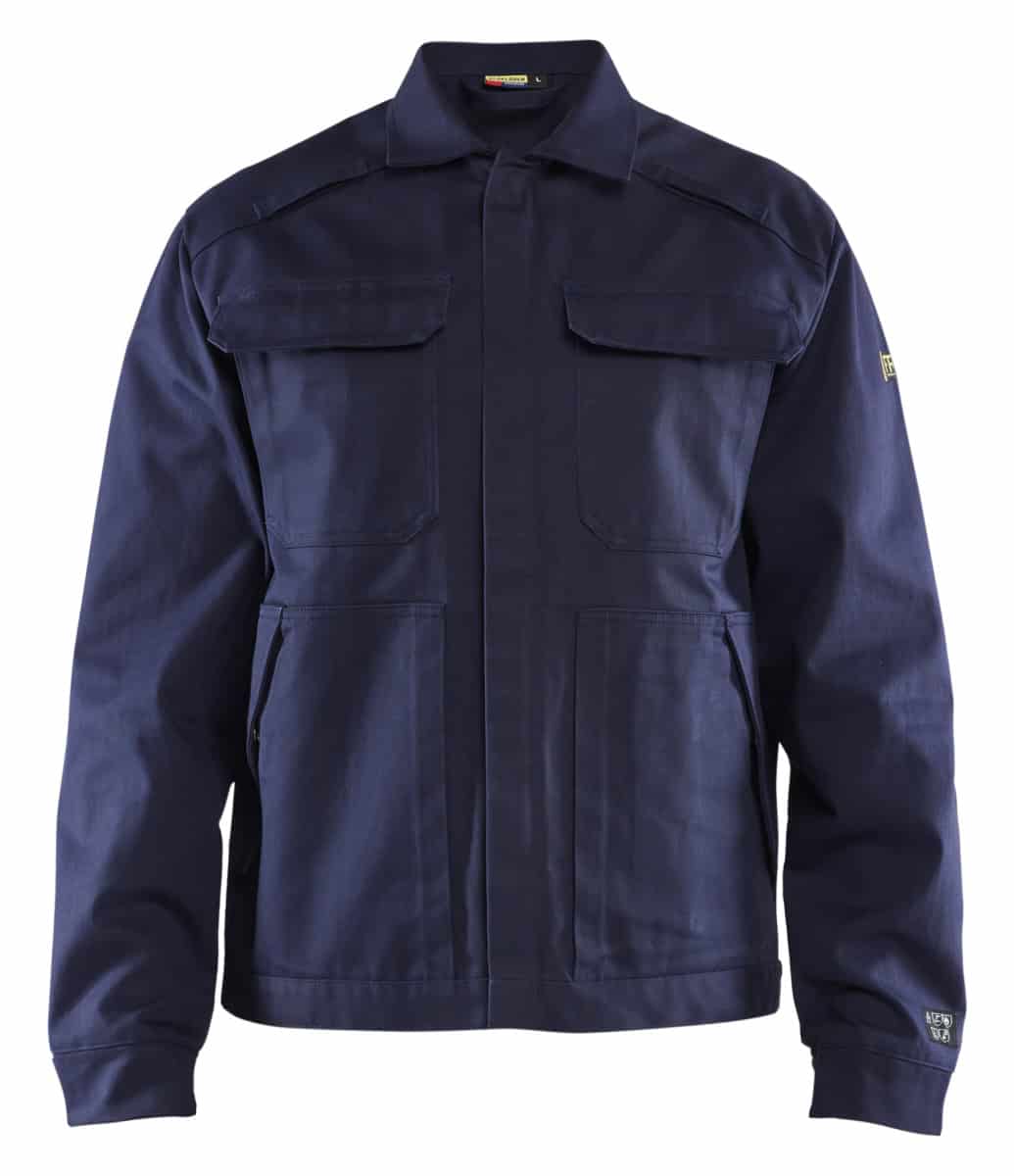 4774 Vlamvertragende Ongevoerde Jas Marine