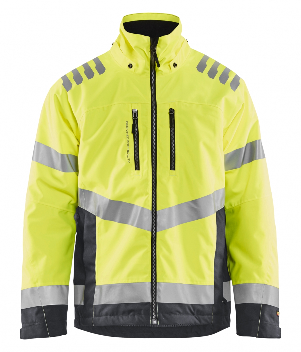 High Vis Winterjas Geel/Grijs