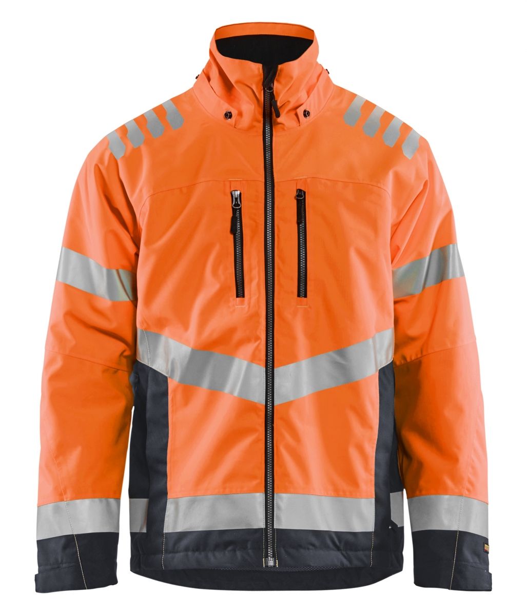 High Vis Winterjas Oranje/Grijs