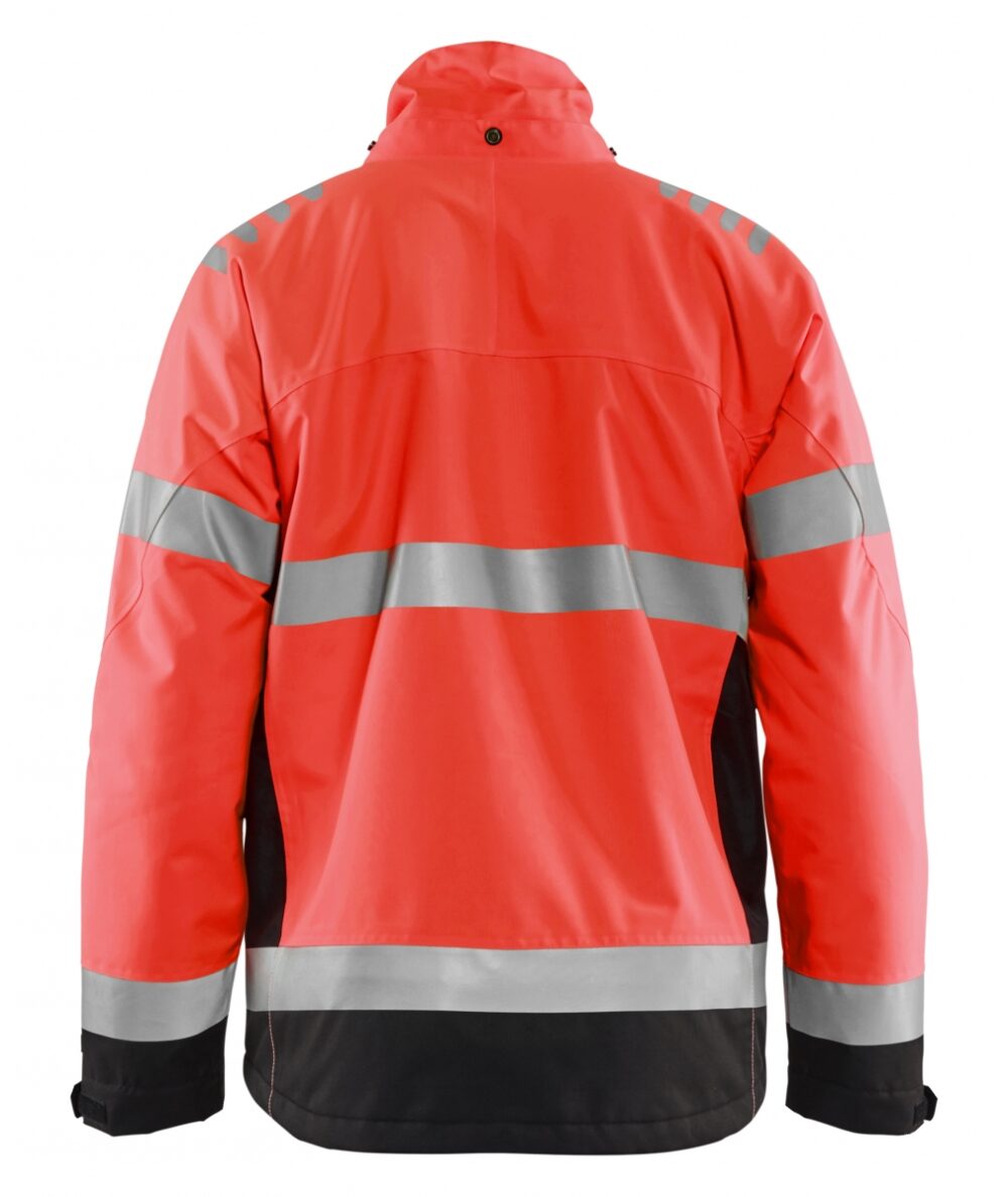 High Vis Winterjas Rood/Zwart