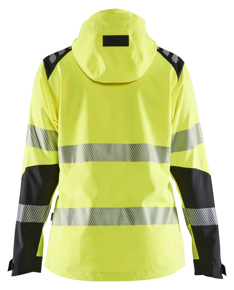 4791 Dames Softshell Jas High-Vis Geel/Zwart