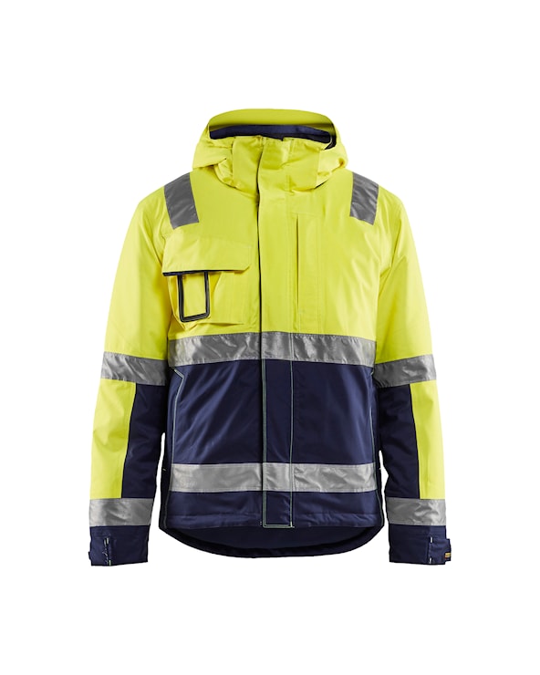 Winterjas High Vis High Vis Geel/Marineblauw