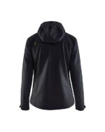 Dames softshell jack Zwart/Hi-Viz Geel