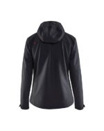 Dames softshell jack Zwart/Rood