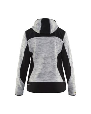 Dames Vest met Softshell Grijs melee/zwart