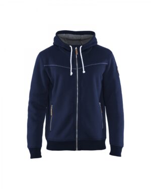 Hoody Met Lange Rits En Warme Voering Marineblauw