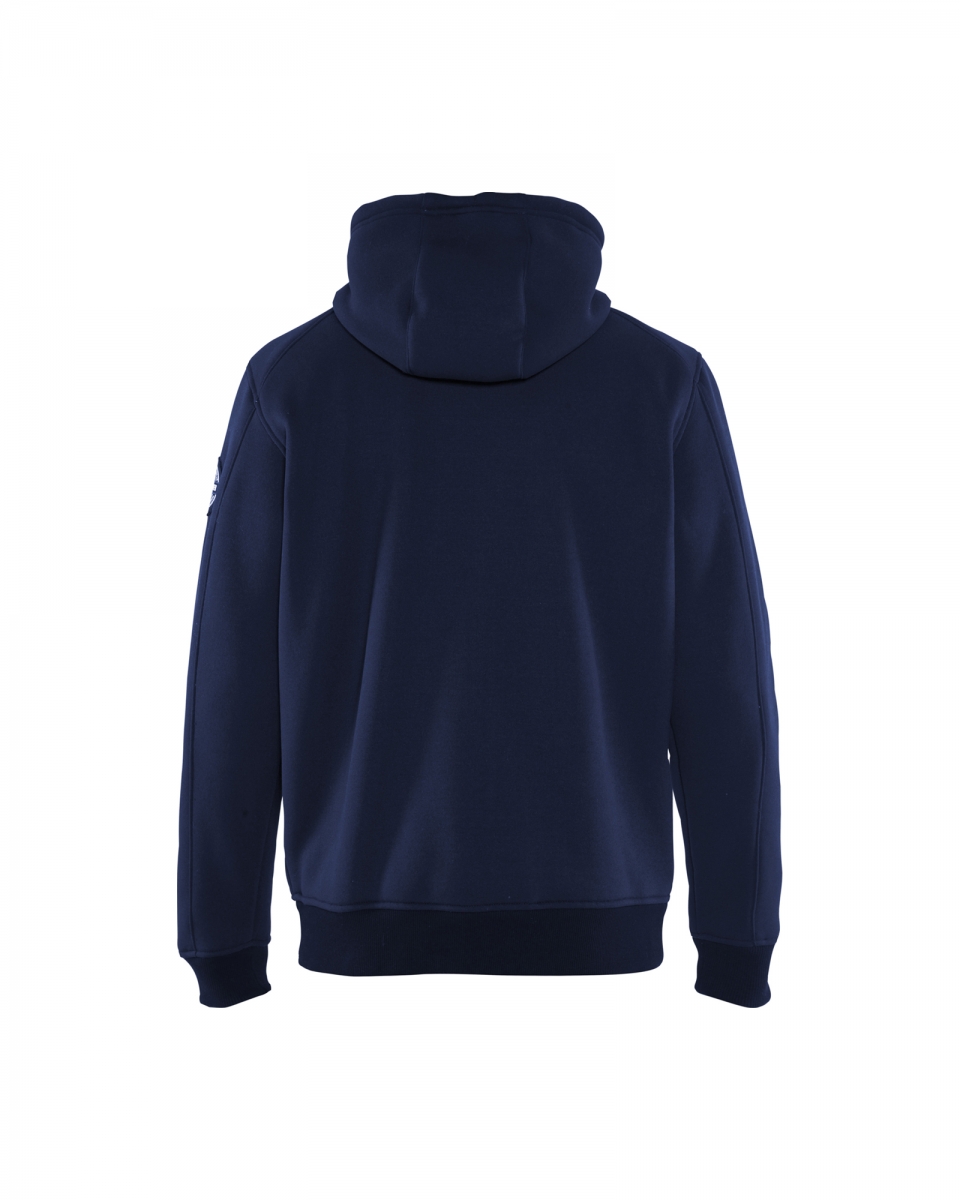 Hoody Met Lange Rits En Warme Voering Marineblauw