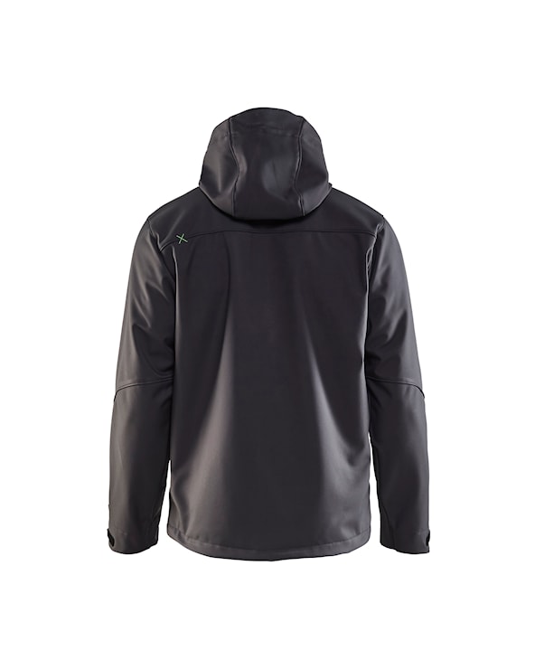 Softshell Jack Donkergrijs/Groen