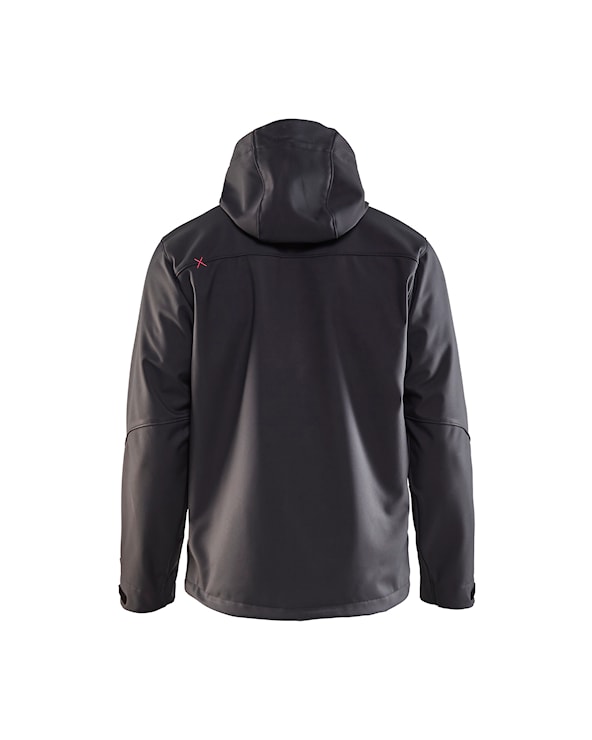 Softshell Jack Donkergrijs/Rood