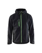 Softshell Jack Zwart/Groen