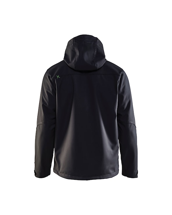 Softshell Jack Zwart/Groen